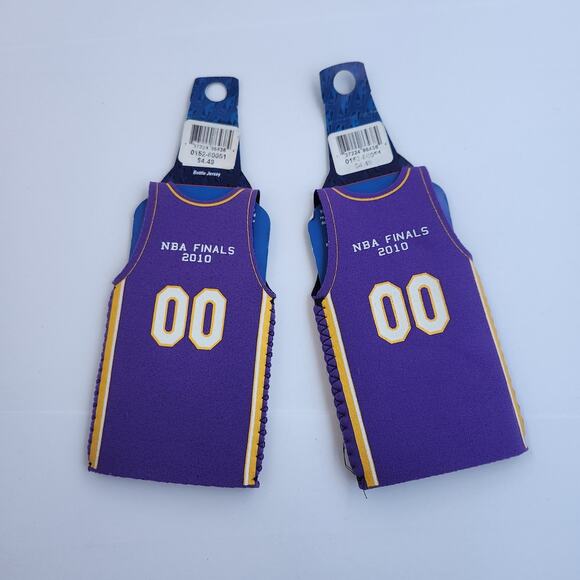 LA Lakers NBA 2010 Champions Bottle Jersey set of 2 NIP - Picture 1 of 3